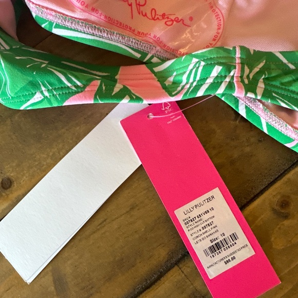 NWT Lilly Pulitzer Pico High Cut Swim Bottom Conch Shell Let’s Go Bananas 10 - Picture 3 of 7